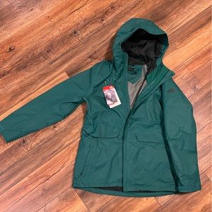 Women’s XL Northface Jacket Shell- emerald green